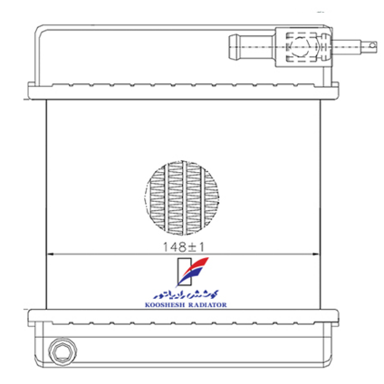 بخاری نیسان سایپا (مسی برنج با مخزن پلاستیك)